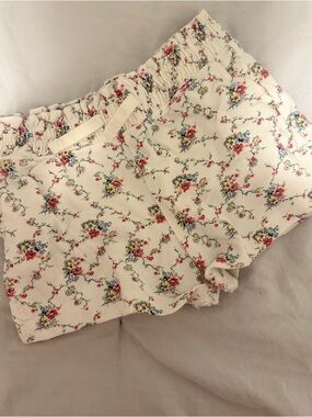 Polo by Ralph Lauren Cream Floral Drawstring Shorts